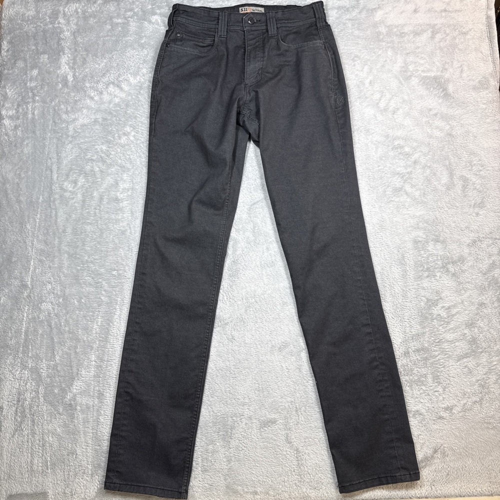 5.11 Tactical Defender Pants Mens 30x36 Charcoal Flex Slim Straight Fit Stretch